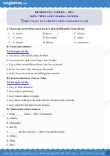 Đề thi học kì 1 Tiếng Anh 5 Global Success - Đề số 2